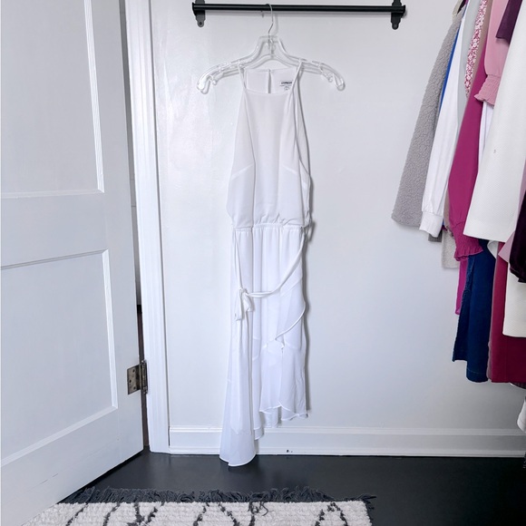 Express sundress with ruffle asymmetrical hemline size large. - Picture 1 of 6